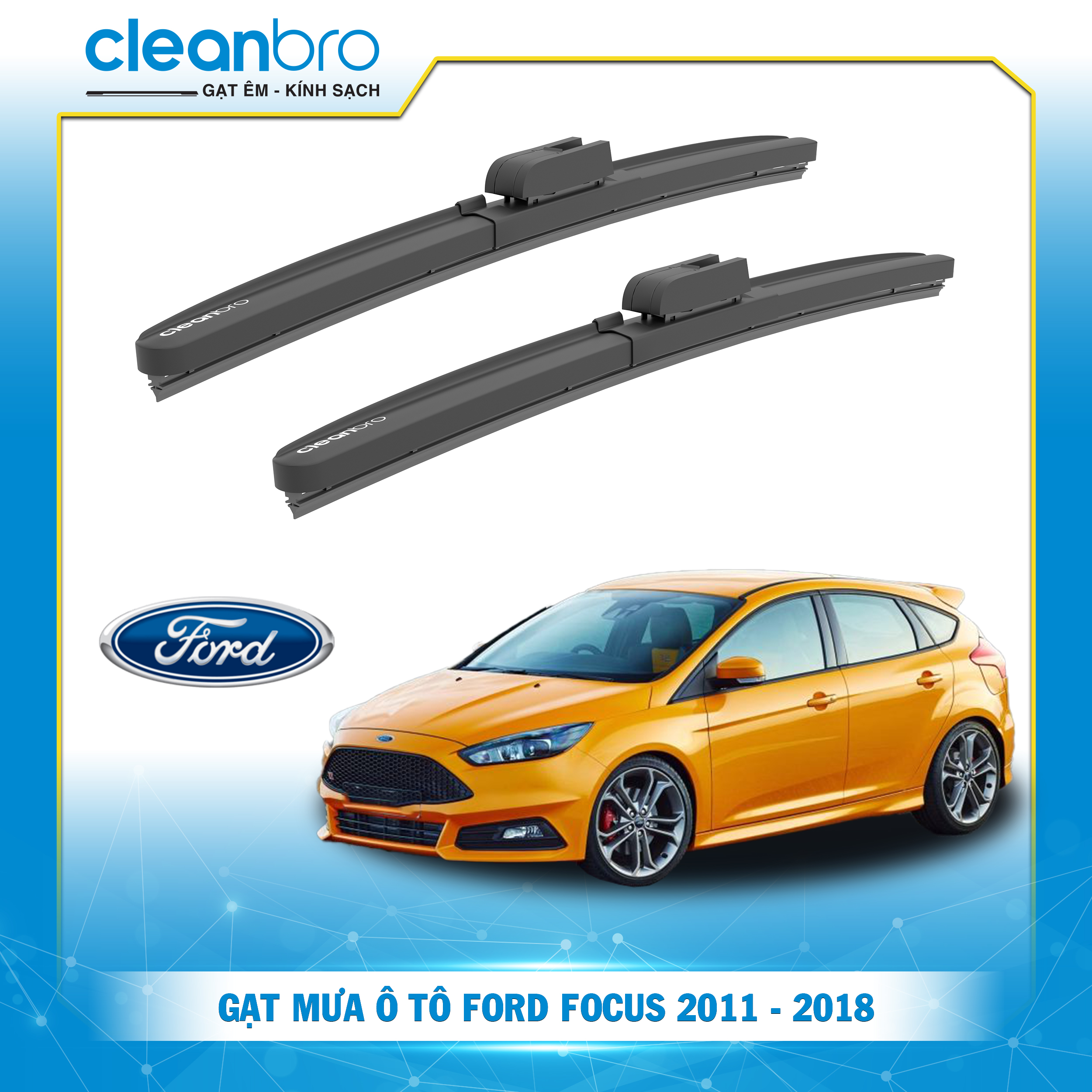 Gạt mưa ô tô hiệu ứng lá sen Ford Focus [2011-2018]